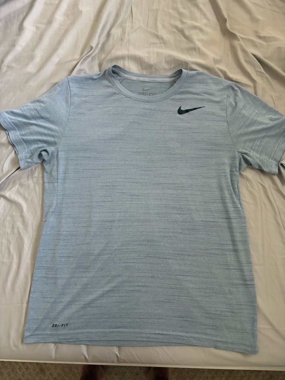 Nike PRO TRAINING DRI FIT blue/grey Short Sleeve Tee with Swoosh